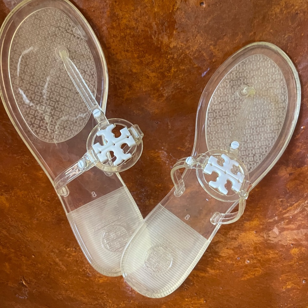 Mini Miller Tori Burch Jelly Thong Sandals